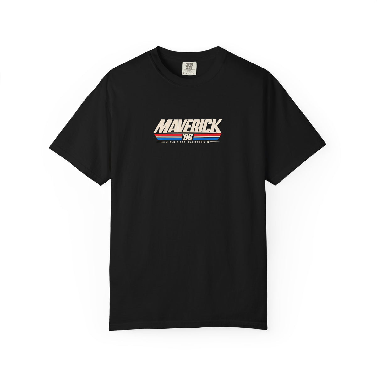 Maverick '86 San Diego California Retro Graphic T-Shirt