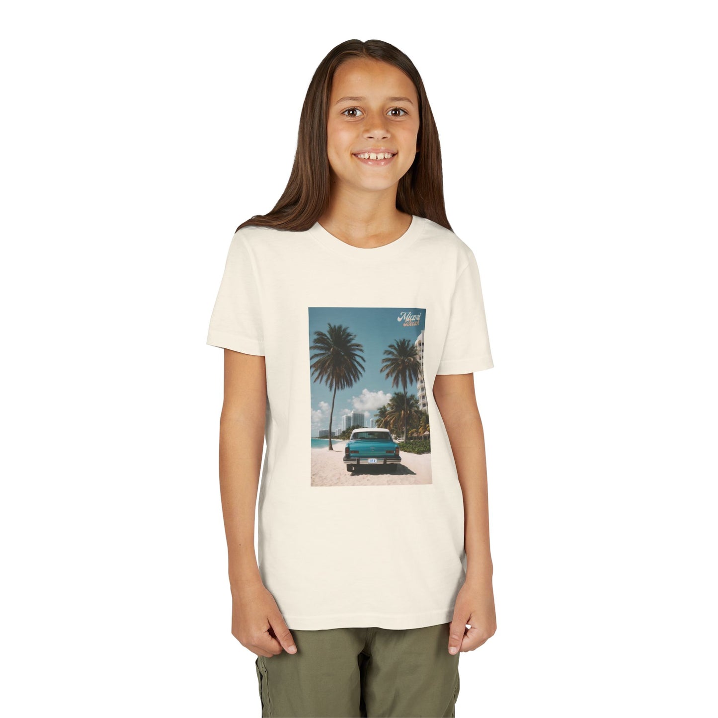 Miami Beach Vintage Car Kids' T-shirt