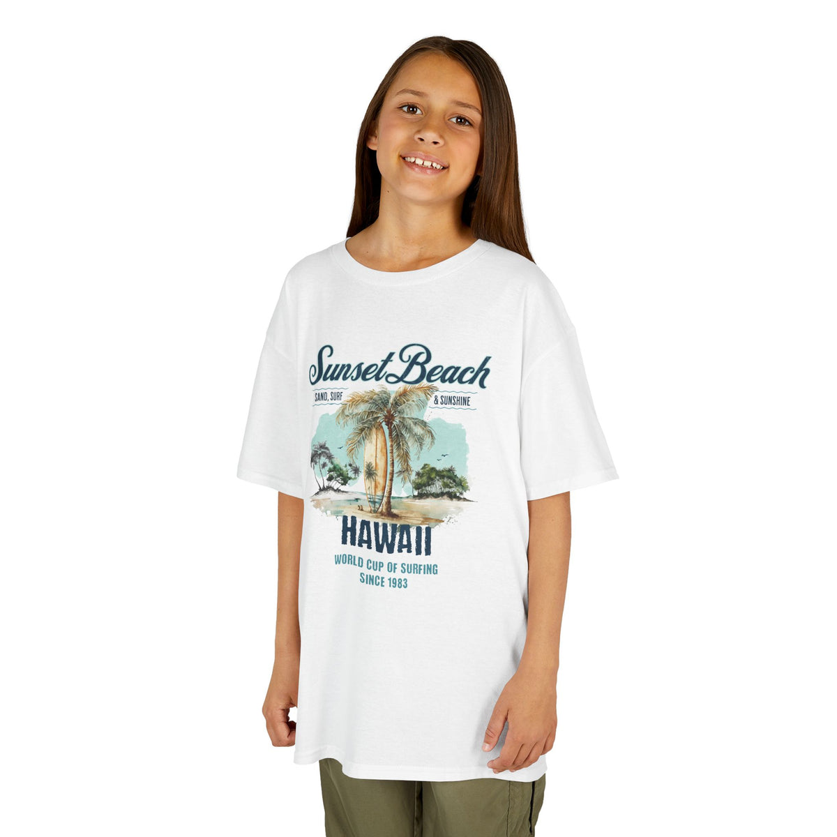 Hawaii Sunset Beach Kids T-Shirt
