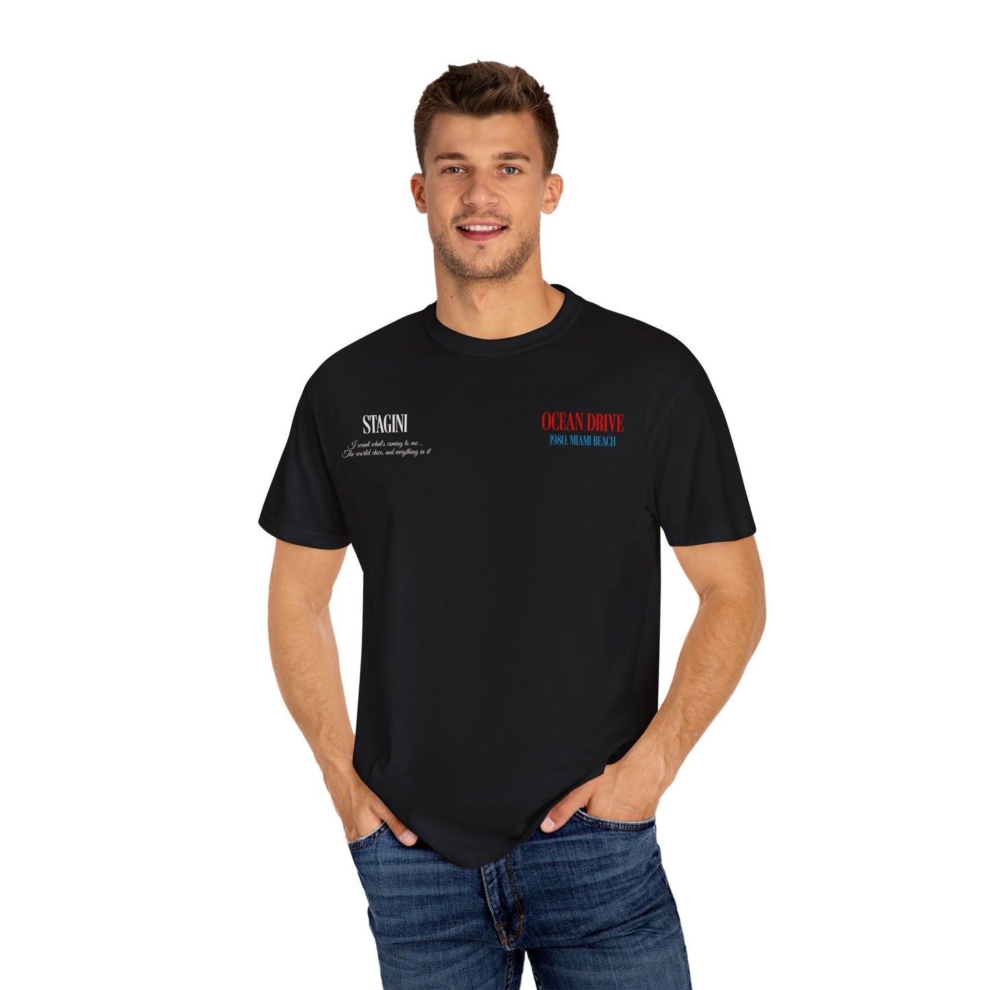 Ocean Drive 1980 Miami Beach Graphic T-Shirt