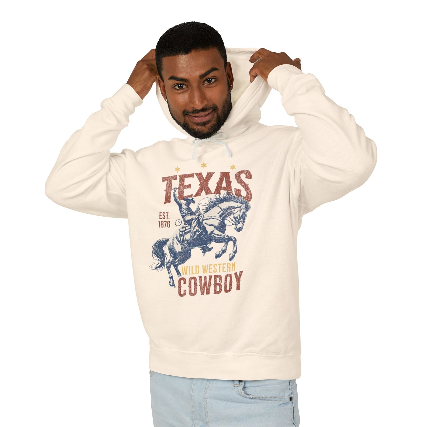 Texas Western Cowboy Graphic Hoodie