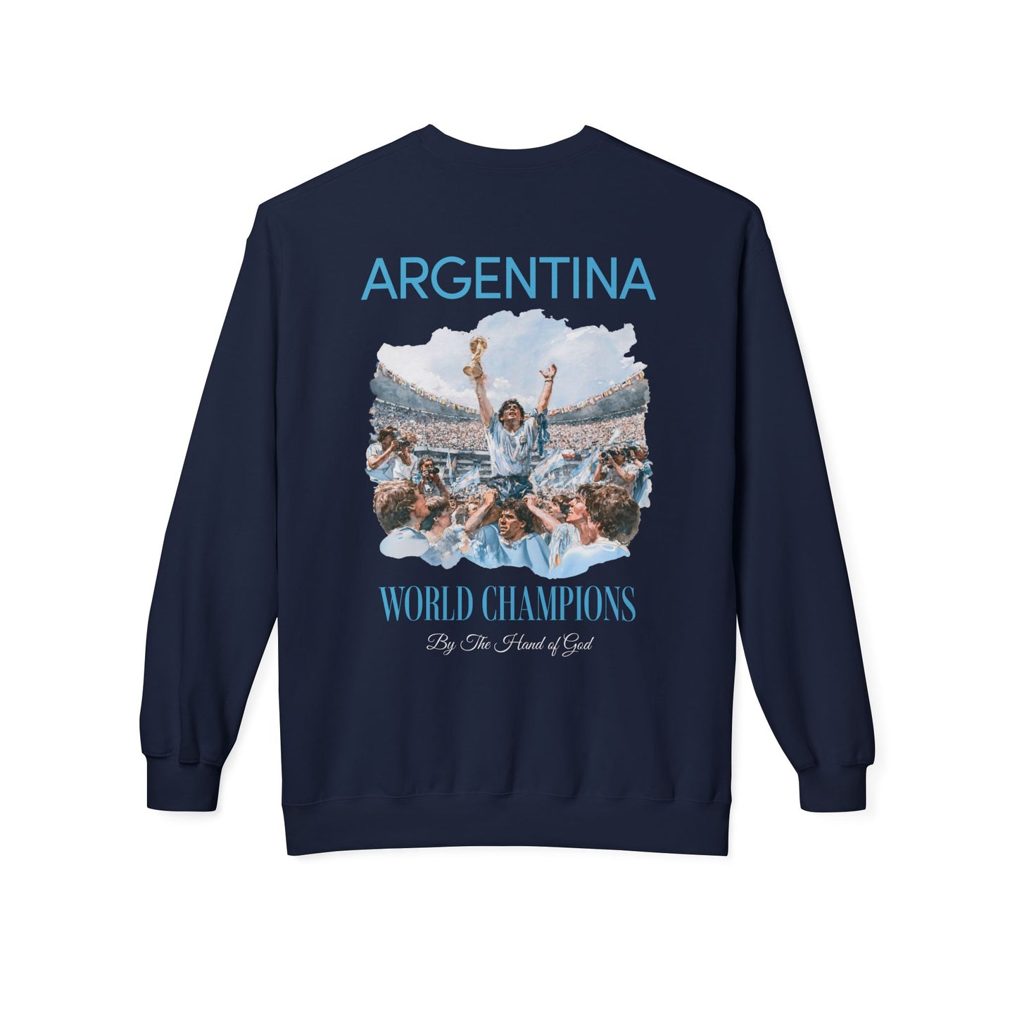 Argentina Football World Champions Mexico '86 Retro Graphic Sweatshirt