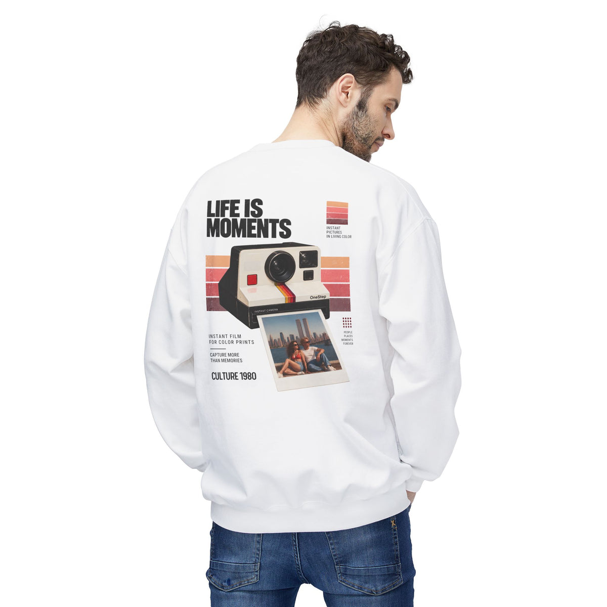 Vintage 1980s Instant Camera Retro Graphic Sweatshirt