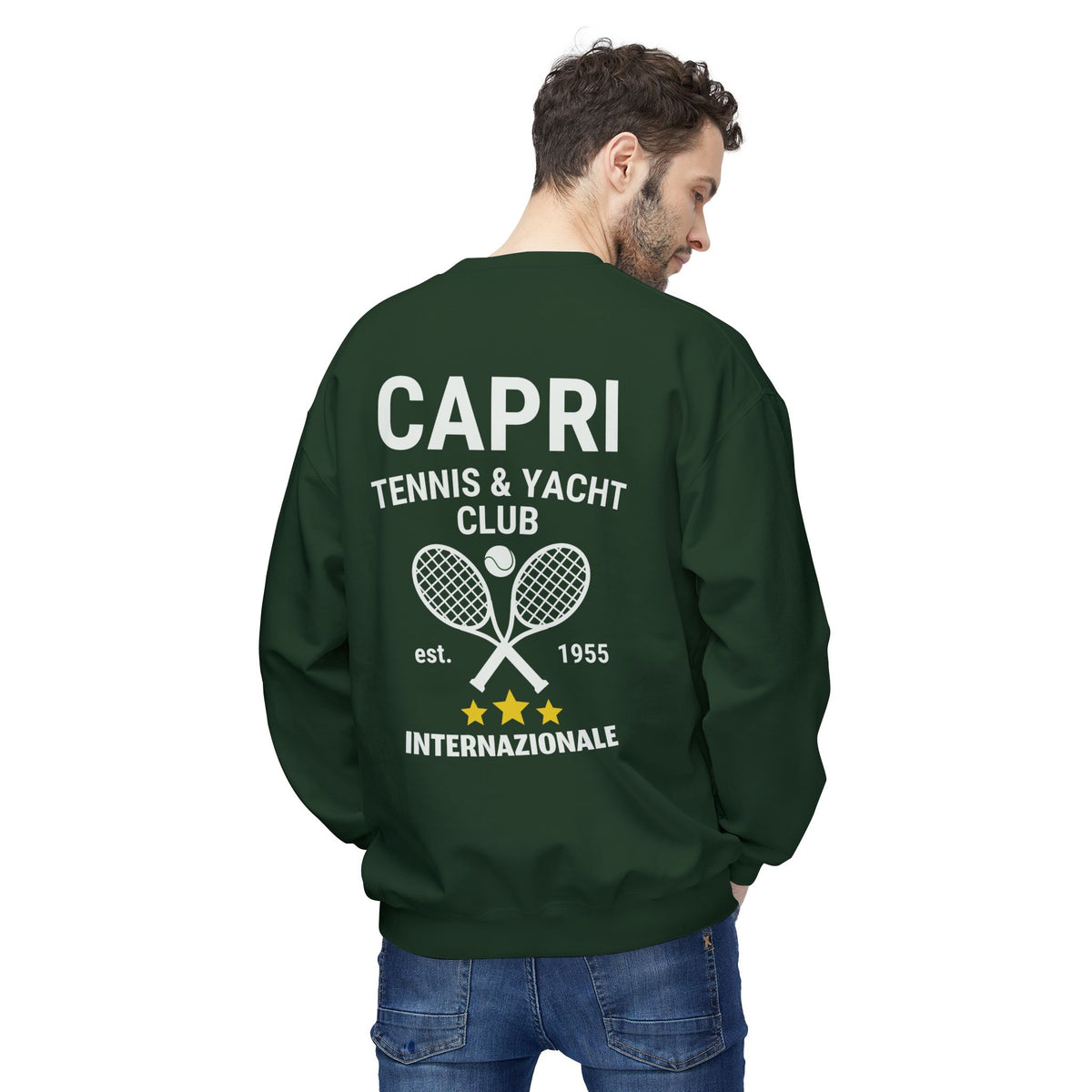 Capri Tennis & Yacht Club Graphic Sweatshirt