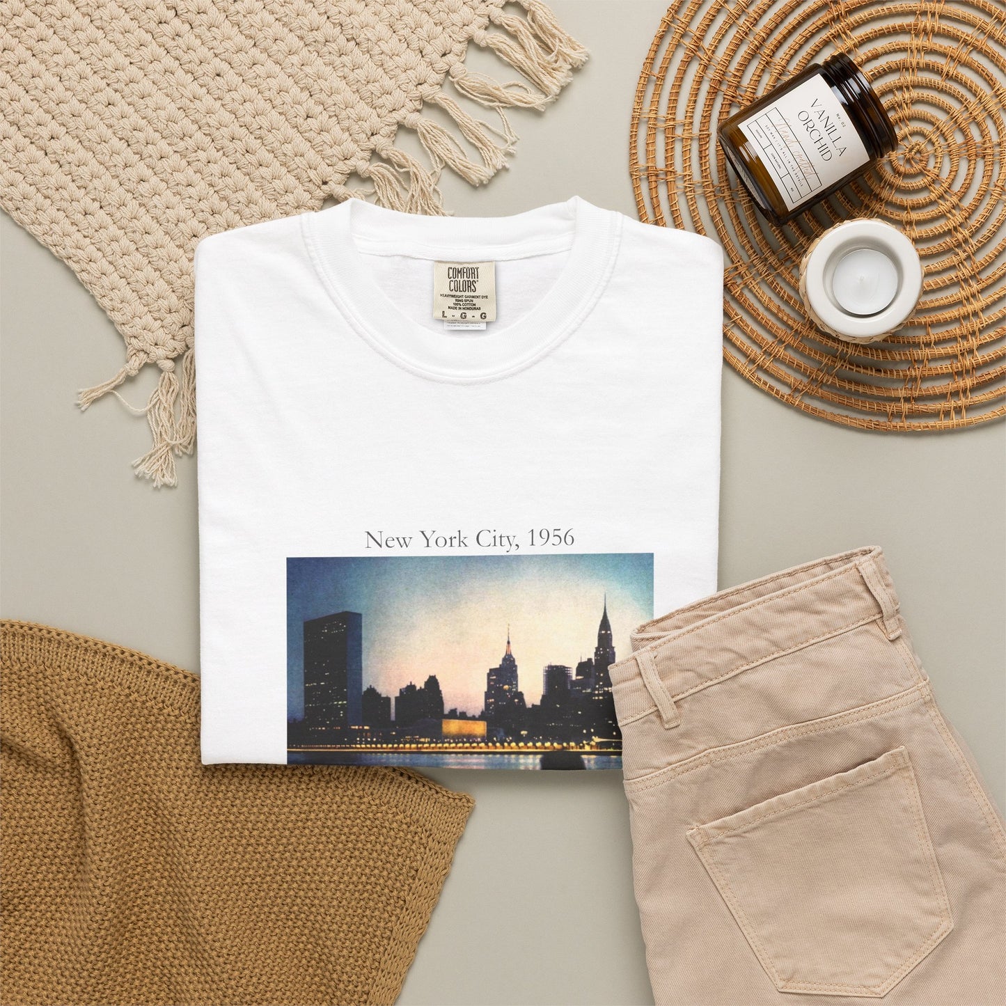 New York City Manhattan Photograph 1950s Graphic T-Shirt