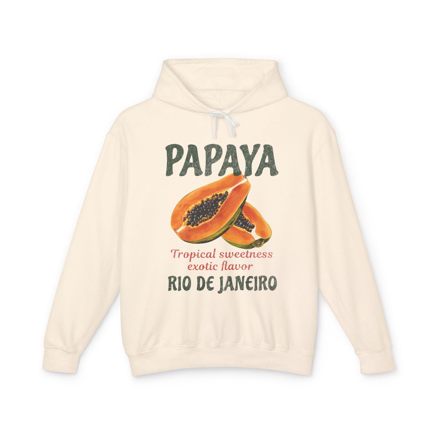 Fruit Papaya Rio De Janeiro Retro Graphic Hoodie