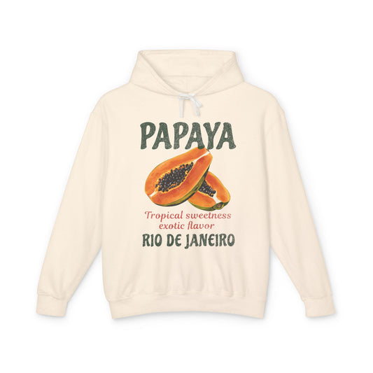 Fruit Papaya Rio De Janeiro Retro Graphic Hoodie