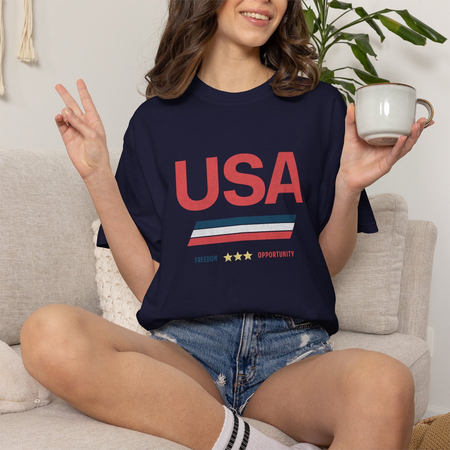 USA Retro Graphic T-Shirt
