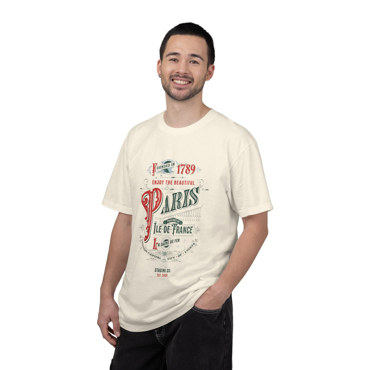 Paris Vintage Graphic T-Shirt - France Travel Tee