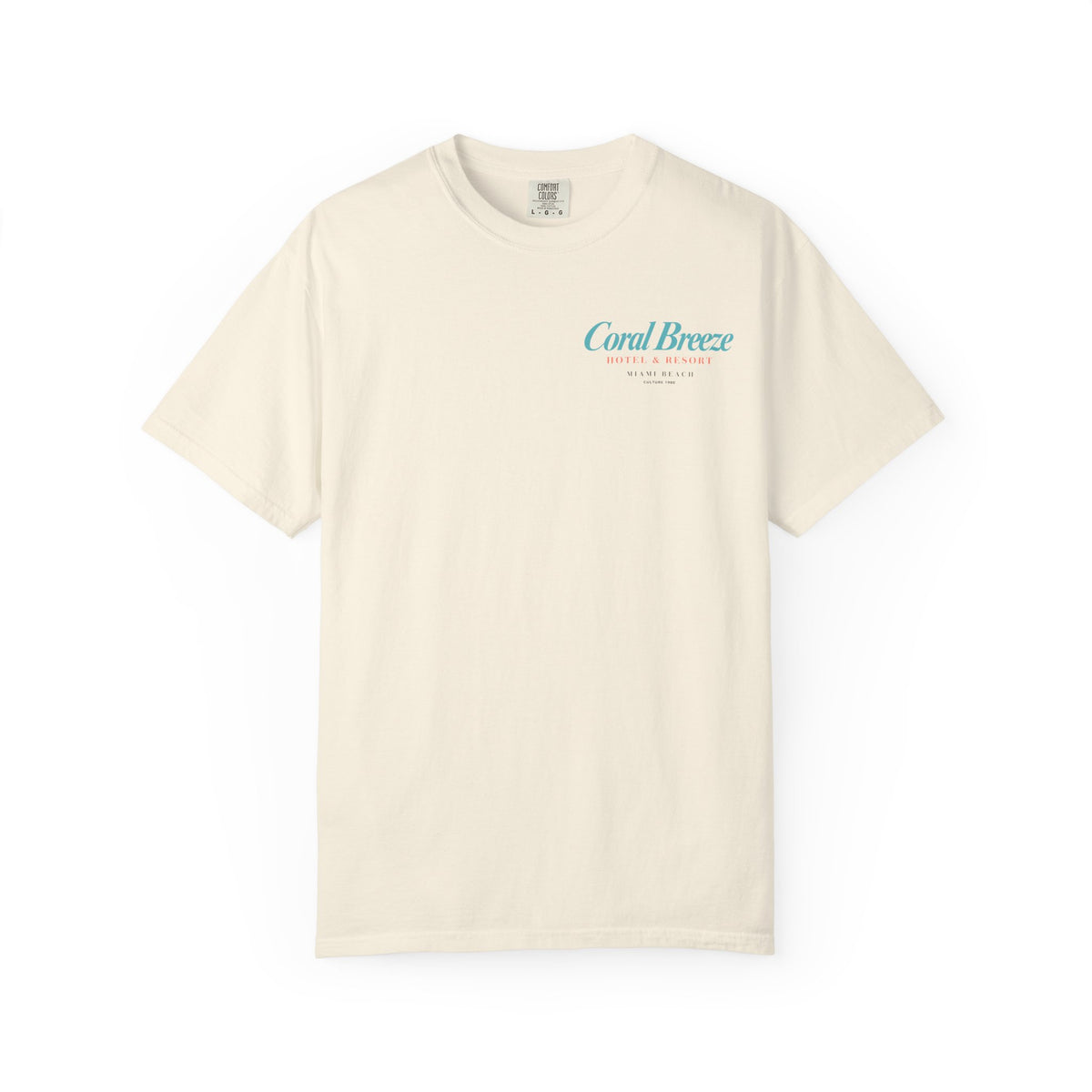 Miami Beach Coral Breeze Hotel & Resort Retro Graphic T-Shirt