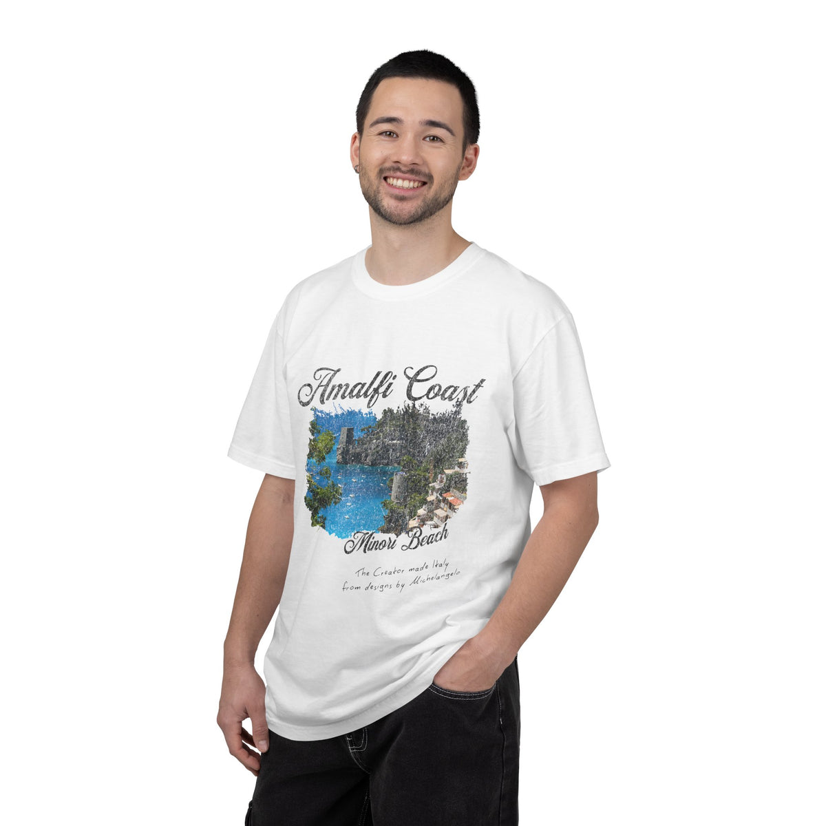 Minori Beach Amalfi Coast Graphic T-Shirt