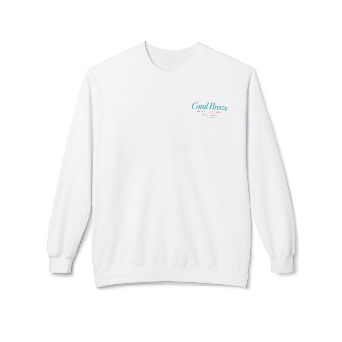 Miami Beach Coral Breeze Hotel & Resort Retro Graphic Sweatshirt