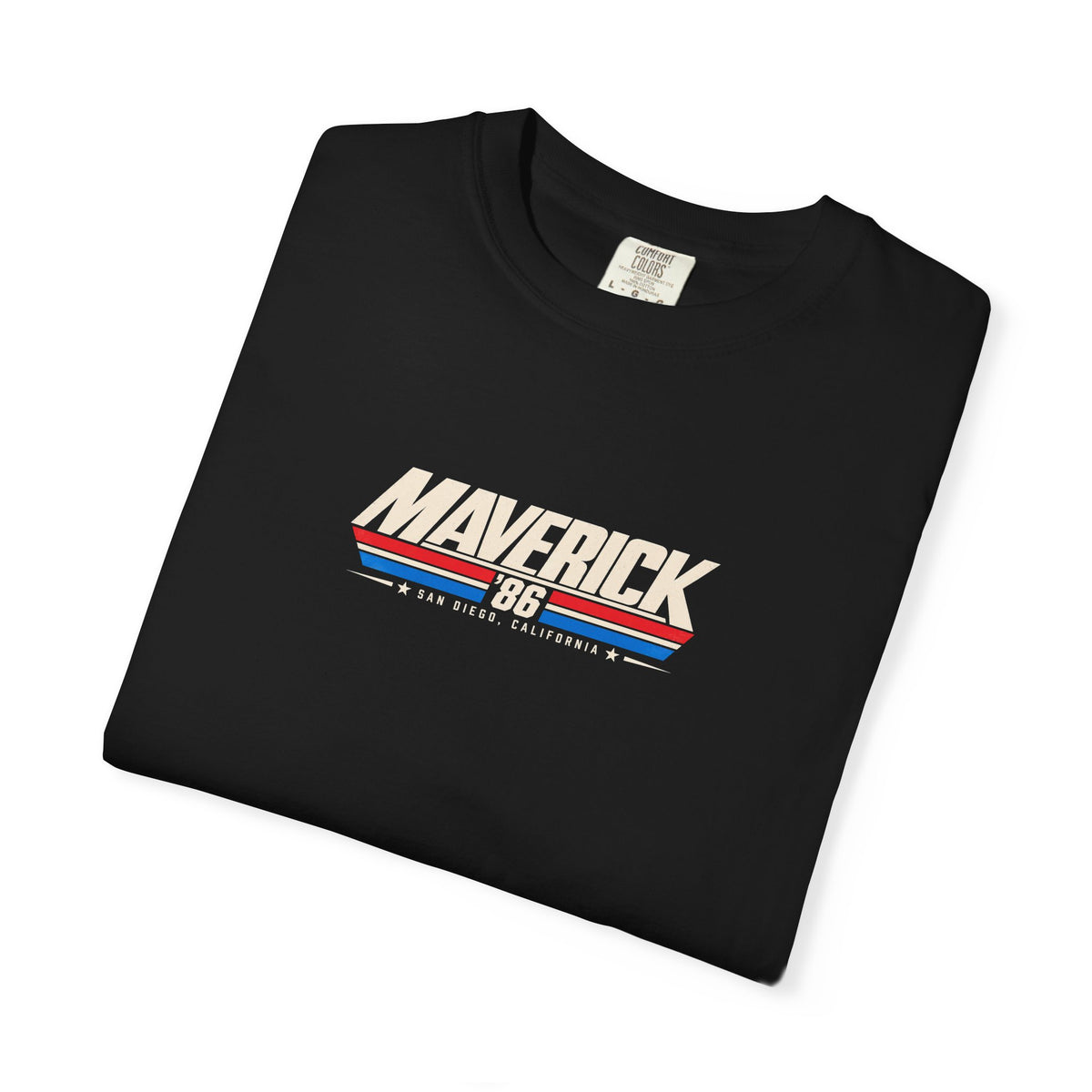 Maverick '86 San Diego California Retro Graphic T-Shirt